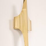 Brass and glass wall sconces by Doria, Germany, 1970s