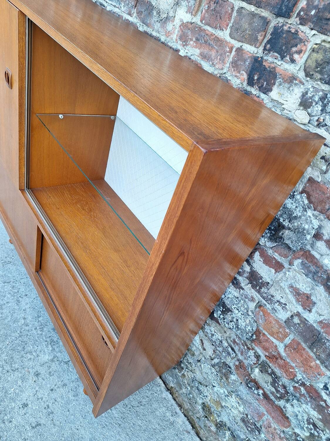 Vintage sideboard, antique bar cabinet, bookcase
