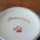 Pot à fard ou sucrier en porcelaine de Couleuvre, décor Rouen - 1930
