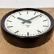 Industrial bakelite factory wall clock from Pragotron, 1960s
