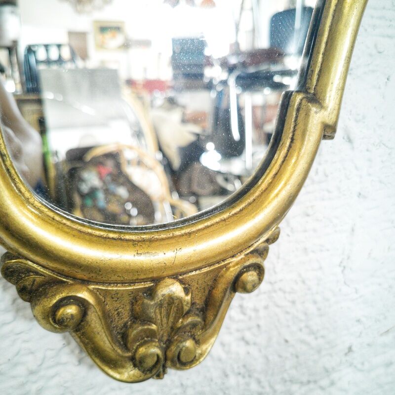 Baroque gilded mirror 50x30cm