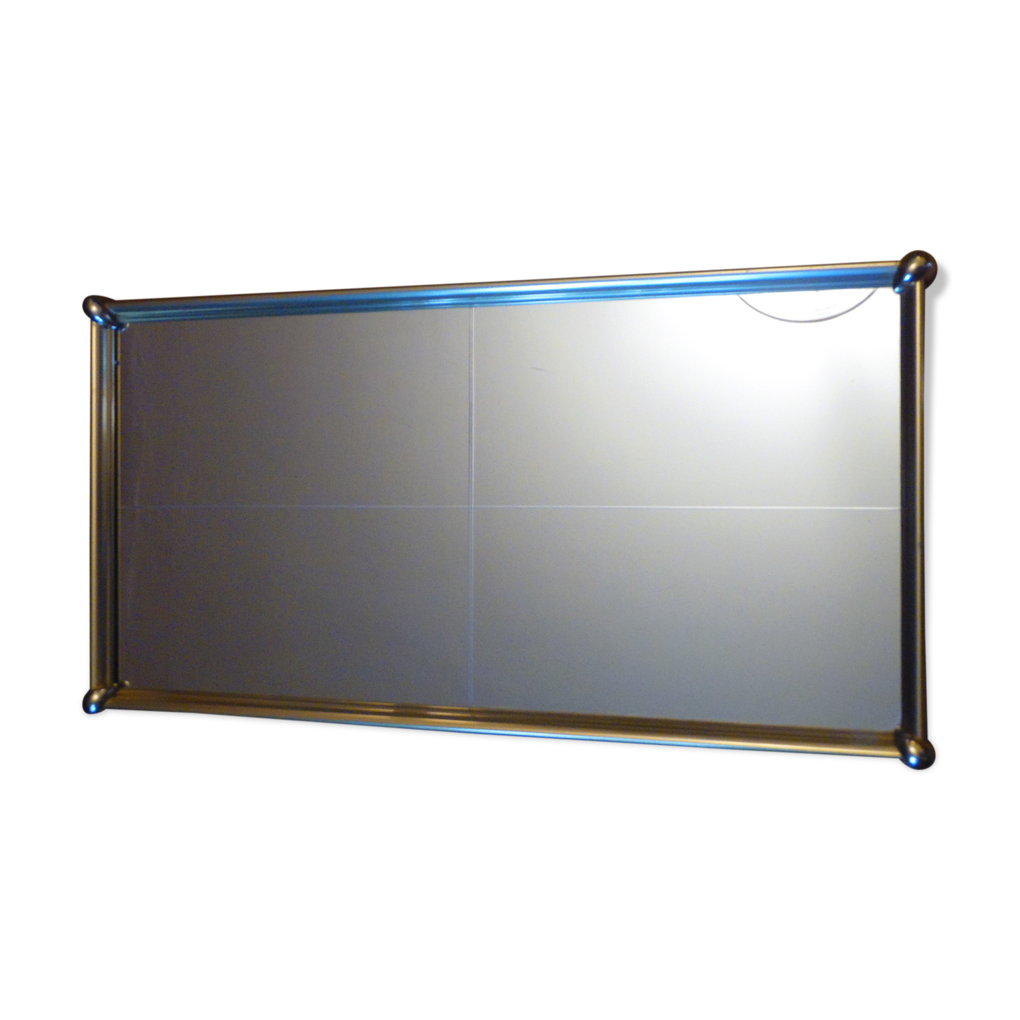 Mirror window, brass metal 31x61cm