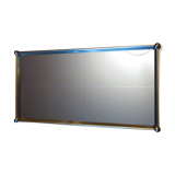 Mirror window, brass metal 31x61cm