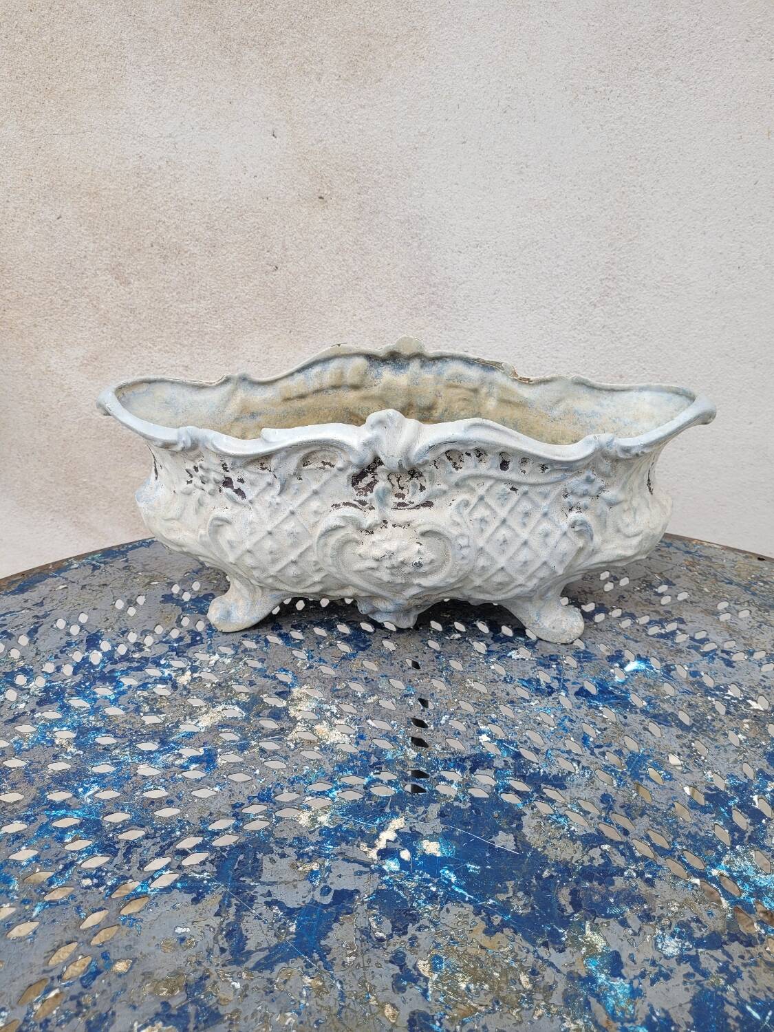 Antique cast iron planter