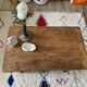 Old wood coffee table turned
