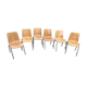 Suite de six chaises circa 1960