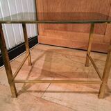 3 nesting tables in gilded brass