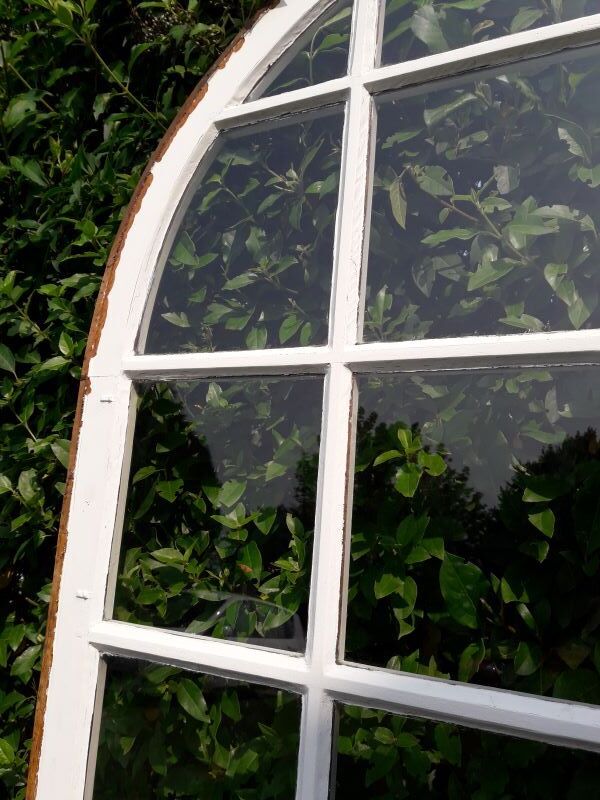 Oak arched bay window door H219xW267,5 small tiles