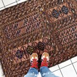 Tapis Ancien Fait Main Baluch – 108 x 144 cm - 1C1023