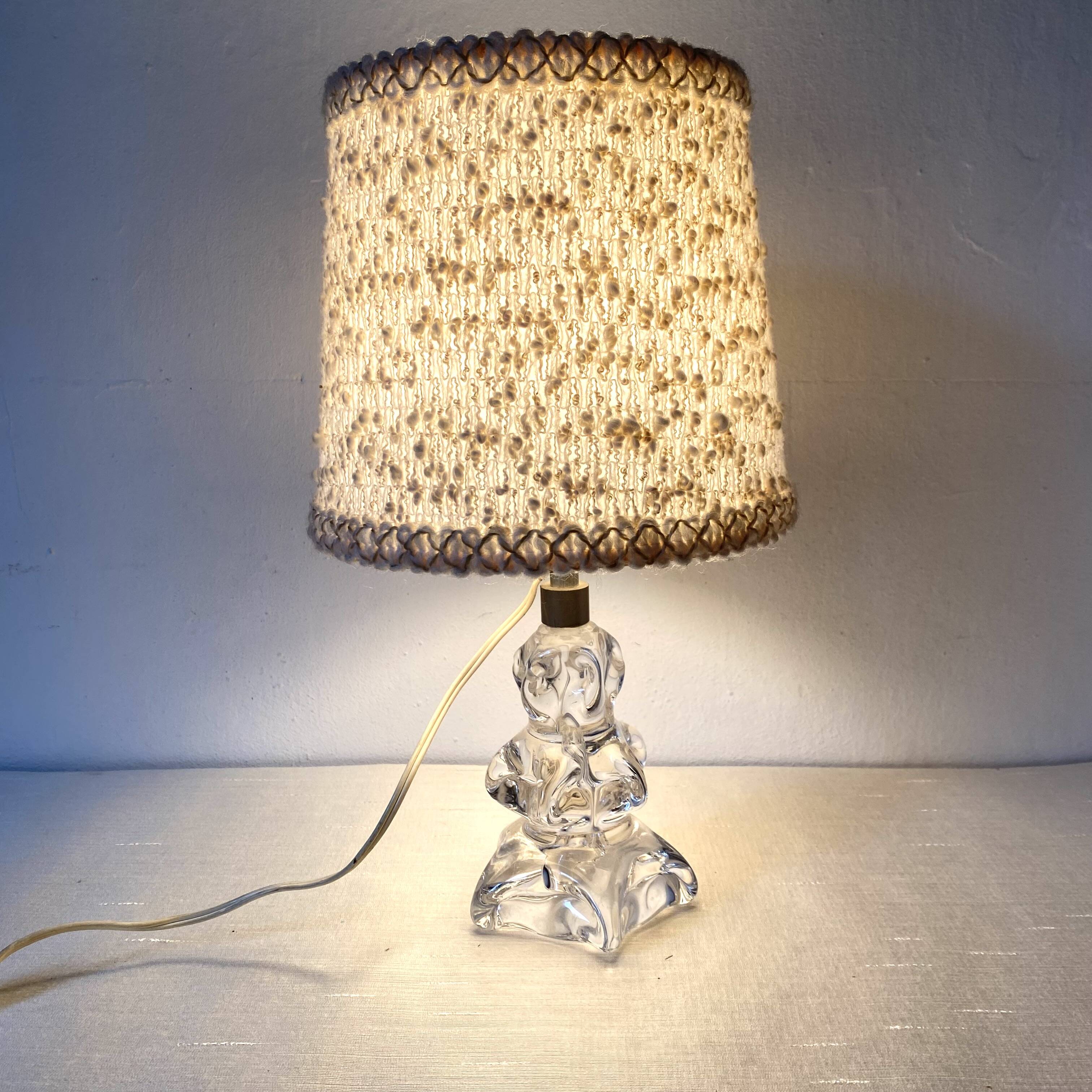Daum style crystal lamp, 1950s