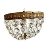 Old ceiling light with tassels and brass