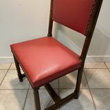 2 chaises louis XIII