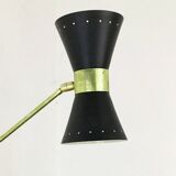 Applique murale double articulée, Italie années 50