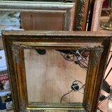 Mirror wood patina gold 58x70