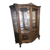 Unique burl walnut display case