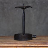 Brutalist beaten iron candle holder 1950