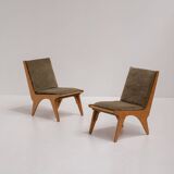 Pair of Dordrecht Chairs by Wim Van Gelderen for Spectrum, the Netherlands 1950s