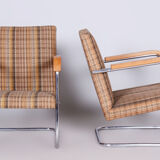Pair of Original Bauhaus Armchairs, Mücke - Melder, Design: Anton Lorenz, 1930s