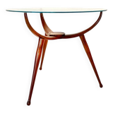 Table araignée en bois du milieu du siècle, dans le style de Carlo De Carli Italie années 1950