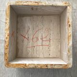 Table basse en travertin sculpturale