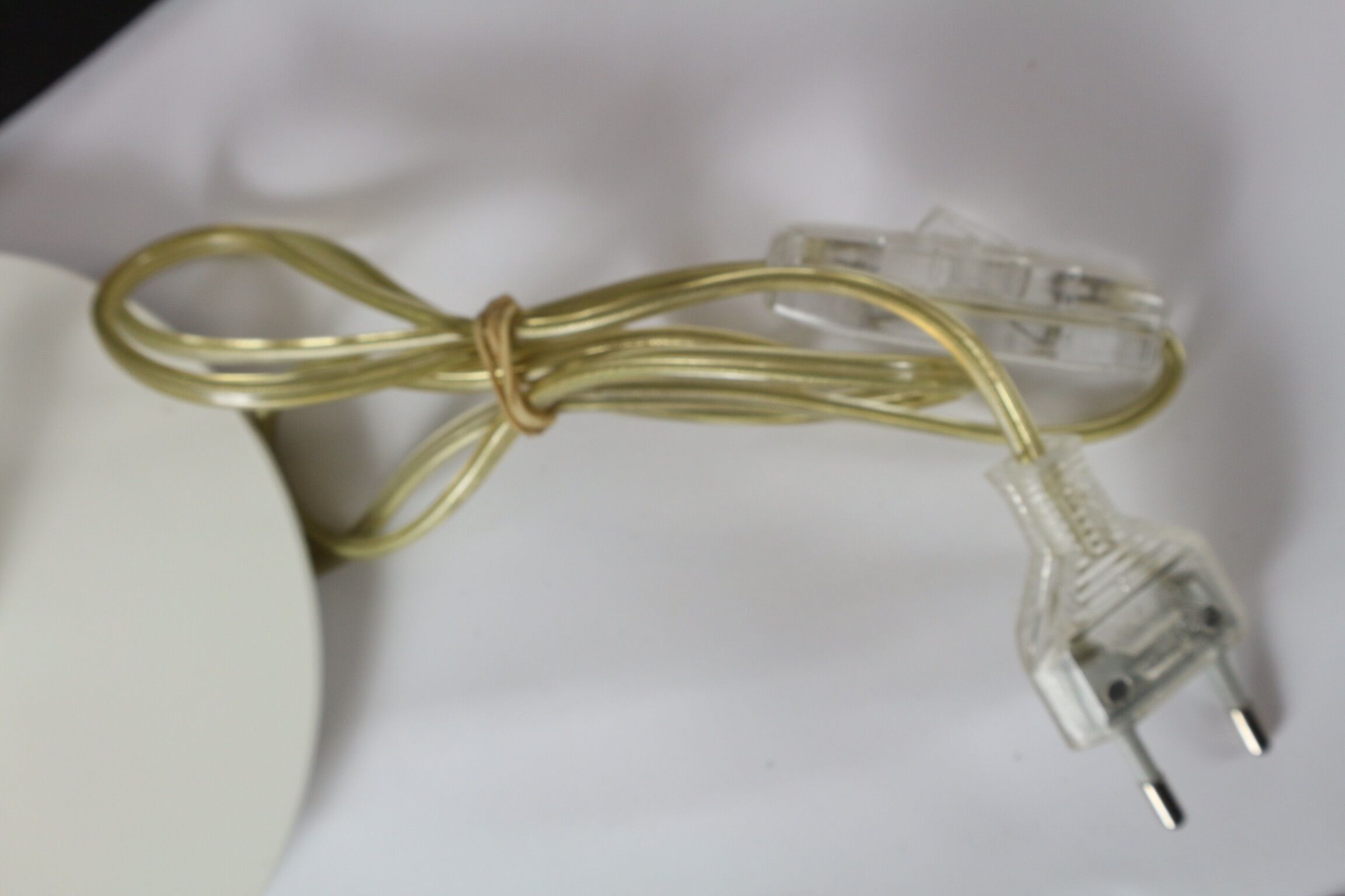 Vintage table lamp/ white bedside table, Leucos