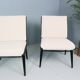 2x 'boomerang' h. mitzlaff, e. schmidt for soloform, bouclé lounge chairs, 1953
