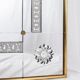 Large brasserie-style mirror with engraved mirrors, France, 1950s