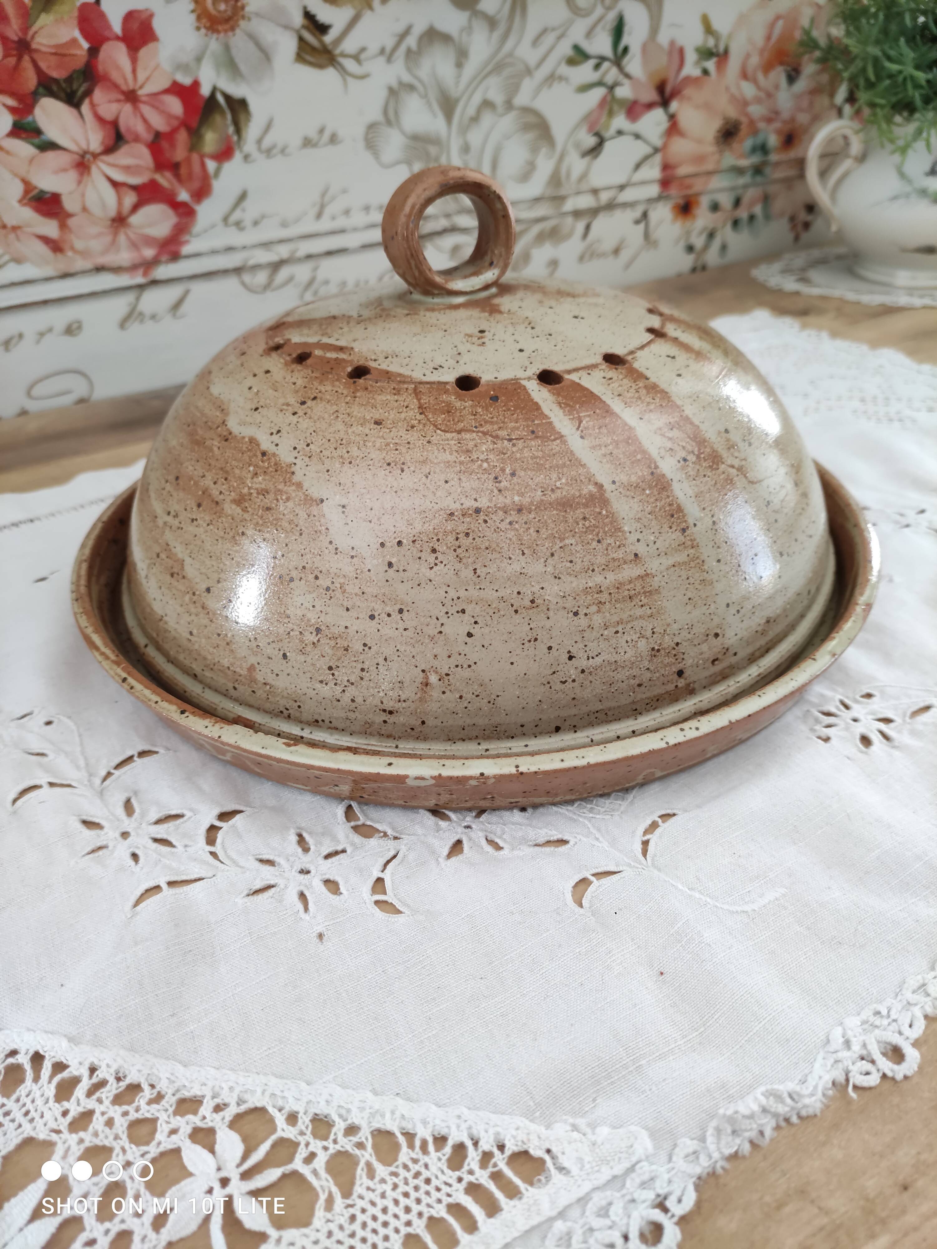 Bell and its flat sandstone 70s handmade