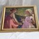 Oil painting on cardboard signed dimensions: height -49cm-width -59 cm-