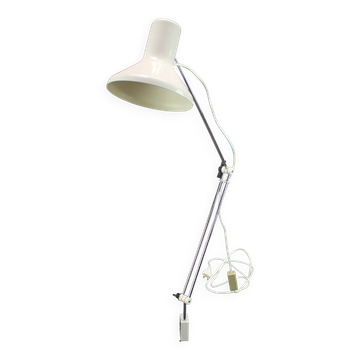 Lampe de bureau clipsable blanche Napako par Hurka, Tchécoslovaquie des années 1970