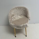 Vintage 1960 moumoute armchair chair