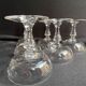 6 verres à champagne ou à cerises - Art nouveau