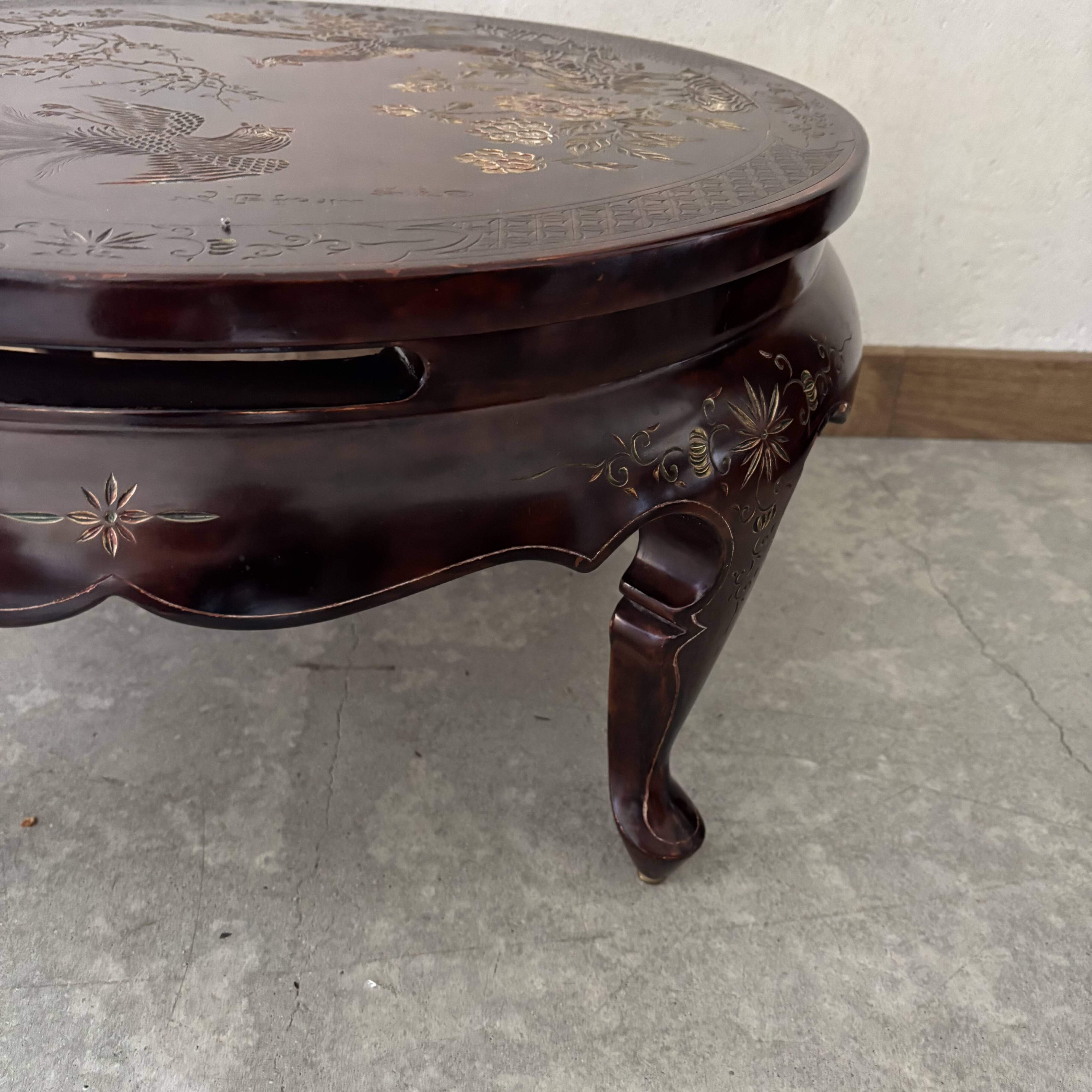 Table basse ronde en bois