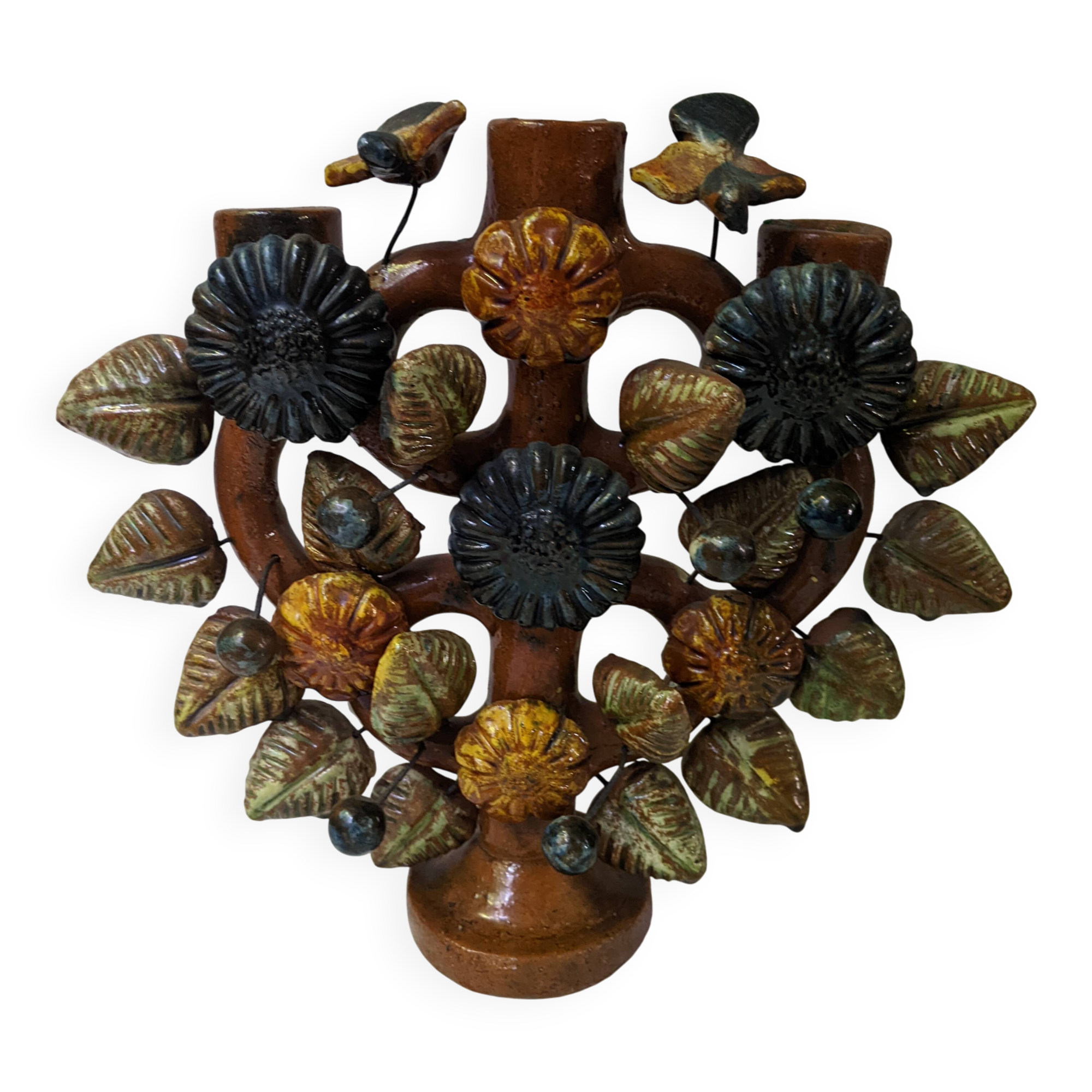 Chandelier tree of life Mexico handcrafted ethnic decoration