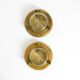 A pair of large, heavy 50s maritime ship wall lamps made of brass and glass