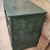 Ancien buffet vitré en teck birman
