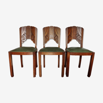 Vintage solid wood chairs