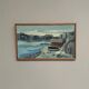 Original Swedish Oil On Canvas – “Seascape” By Gustaf Olsson – Signed – Vintage & Framed – 50 × 30 Cm (19.7" × 11.8")