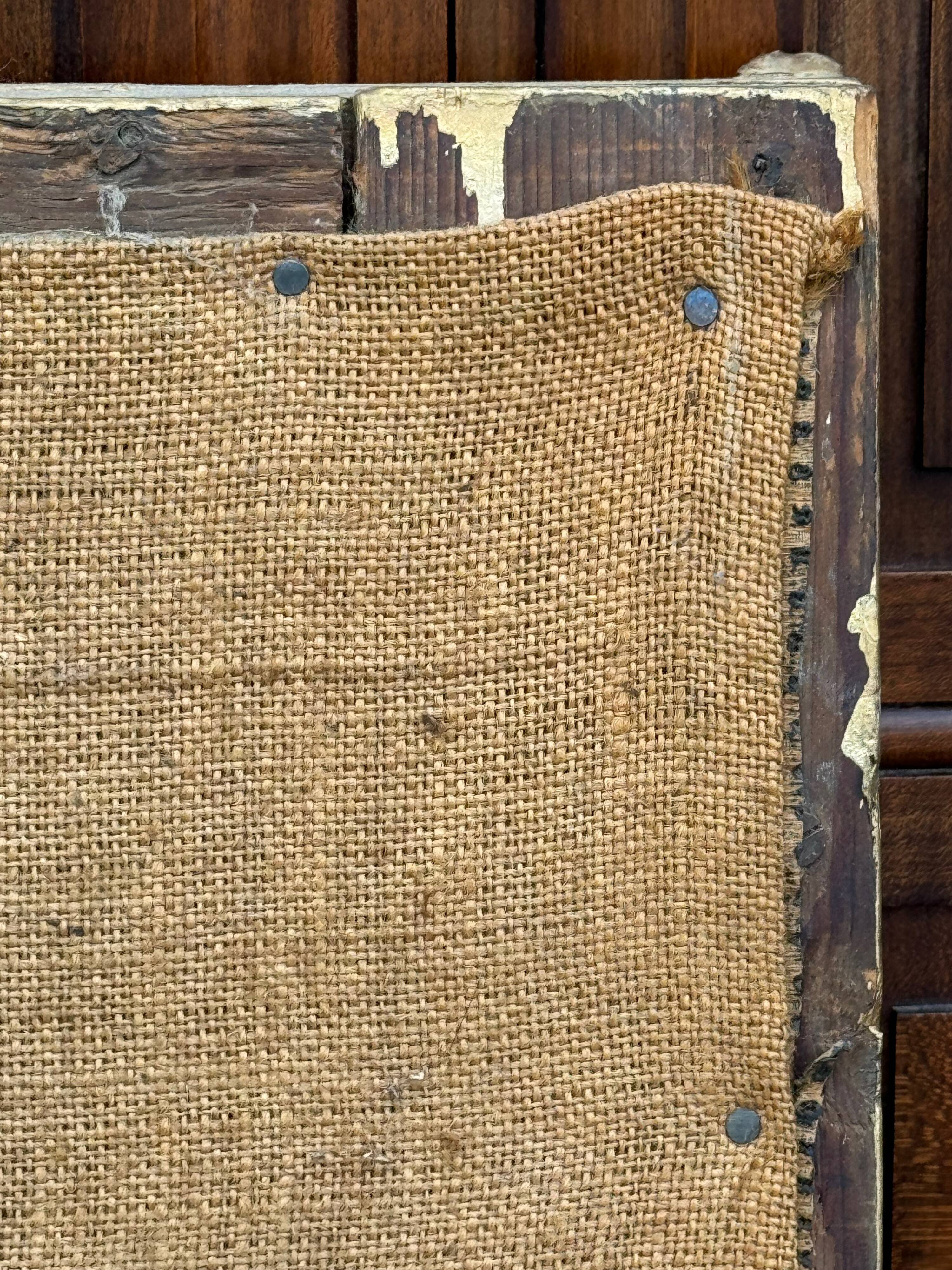 Painted mirror 112x89 cm