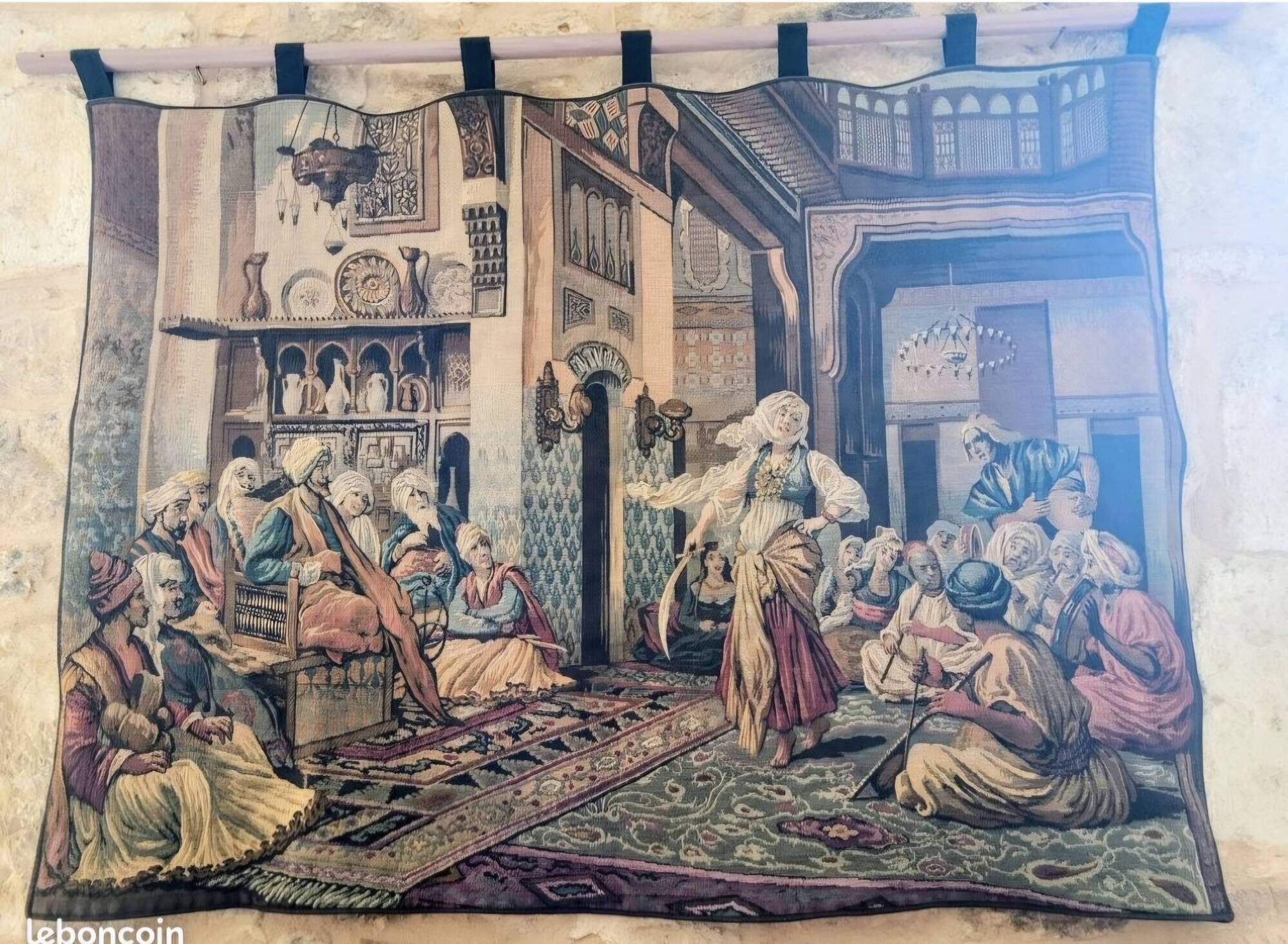 Oriental tapestry hanging