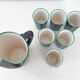 Pitcher and 6 vintage glasses 1960