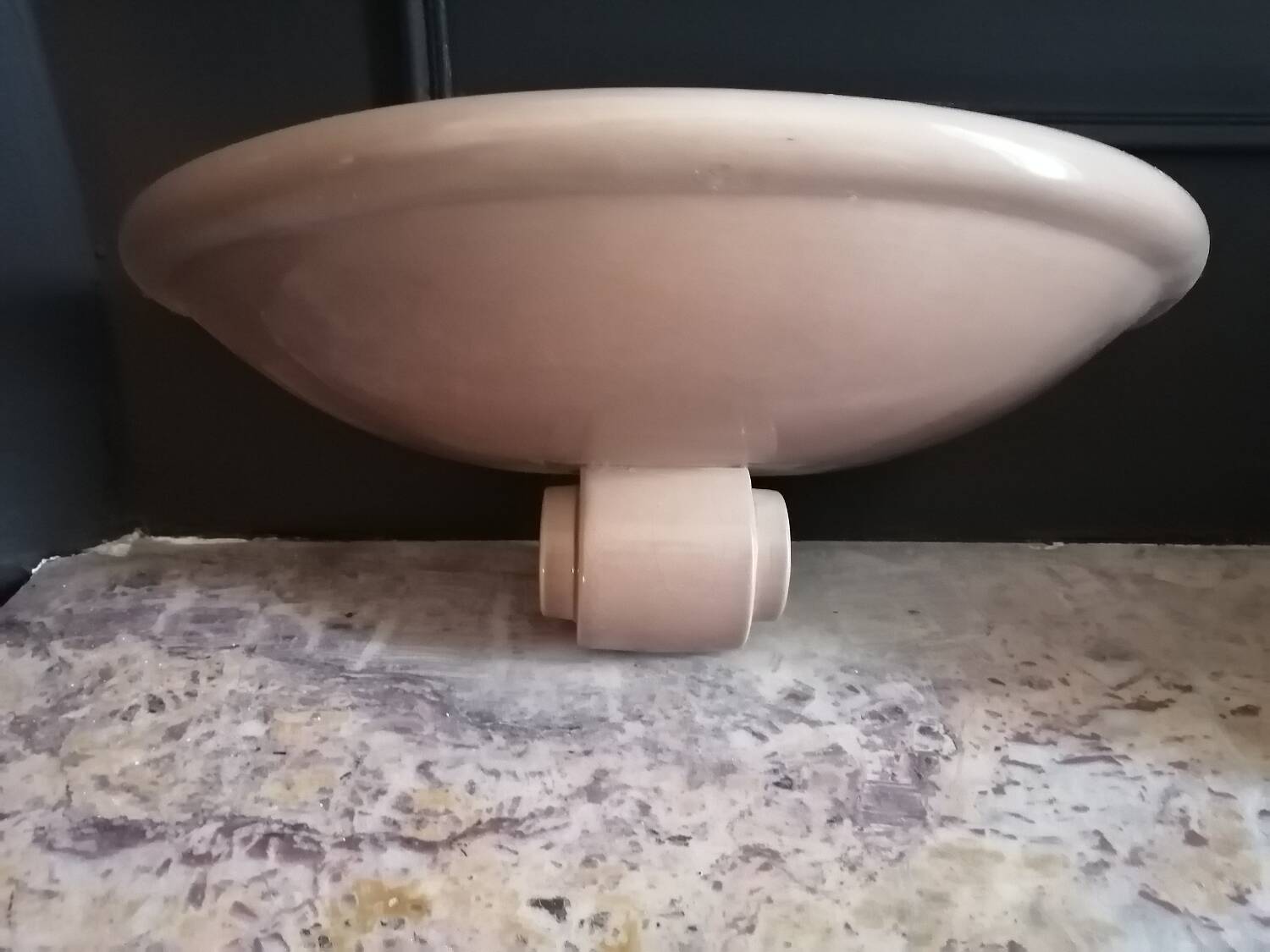 3 Kostka enamelled ceramic wall lights