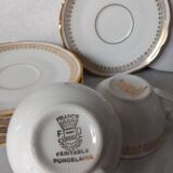 Chauvigny porcelain cups and saucers