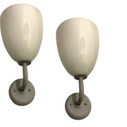 Opaline glass sconces set of 2