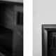 Vintage Mid-Century Scandinavian Modern Dark Oak Sideboard & Wooden Handles