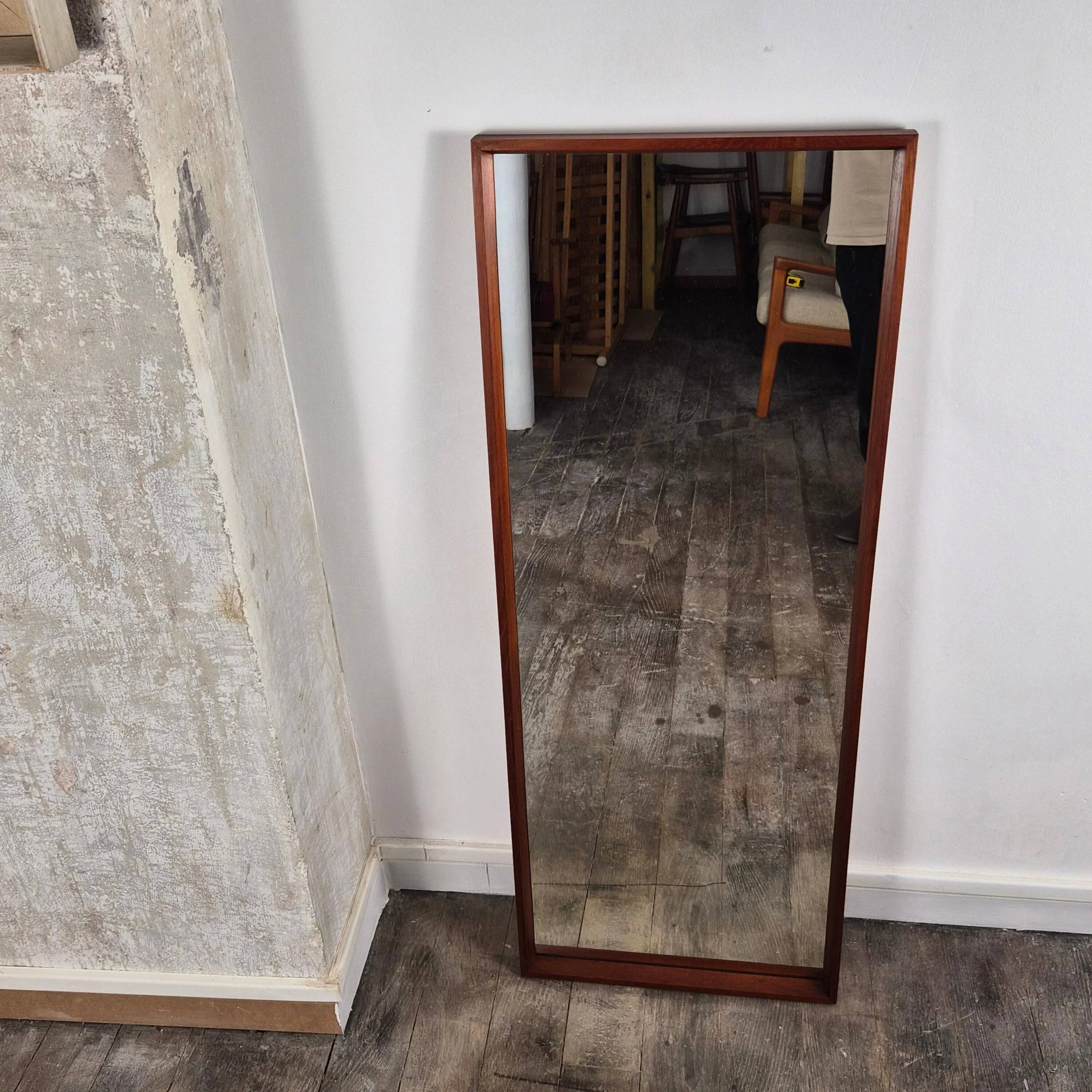 Teak-framed mirror, Denmark, 1960
