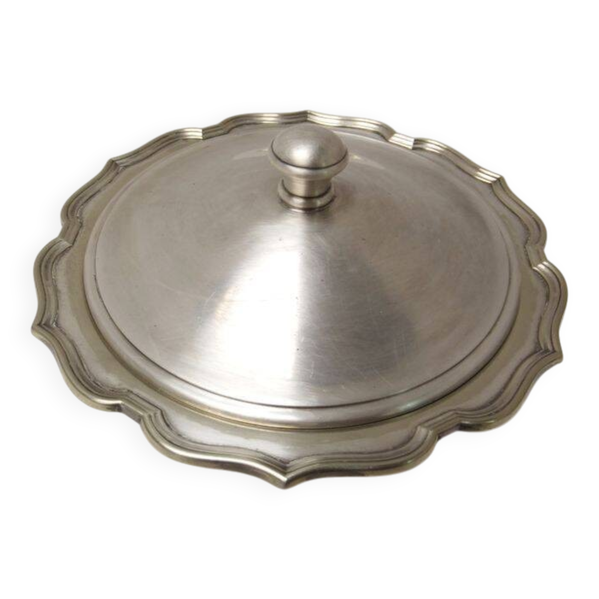 Antique silver-plated vegetable dish, tableware