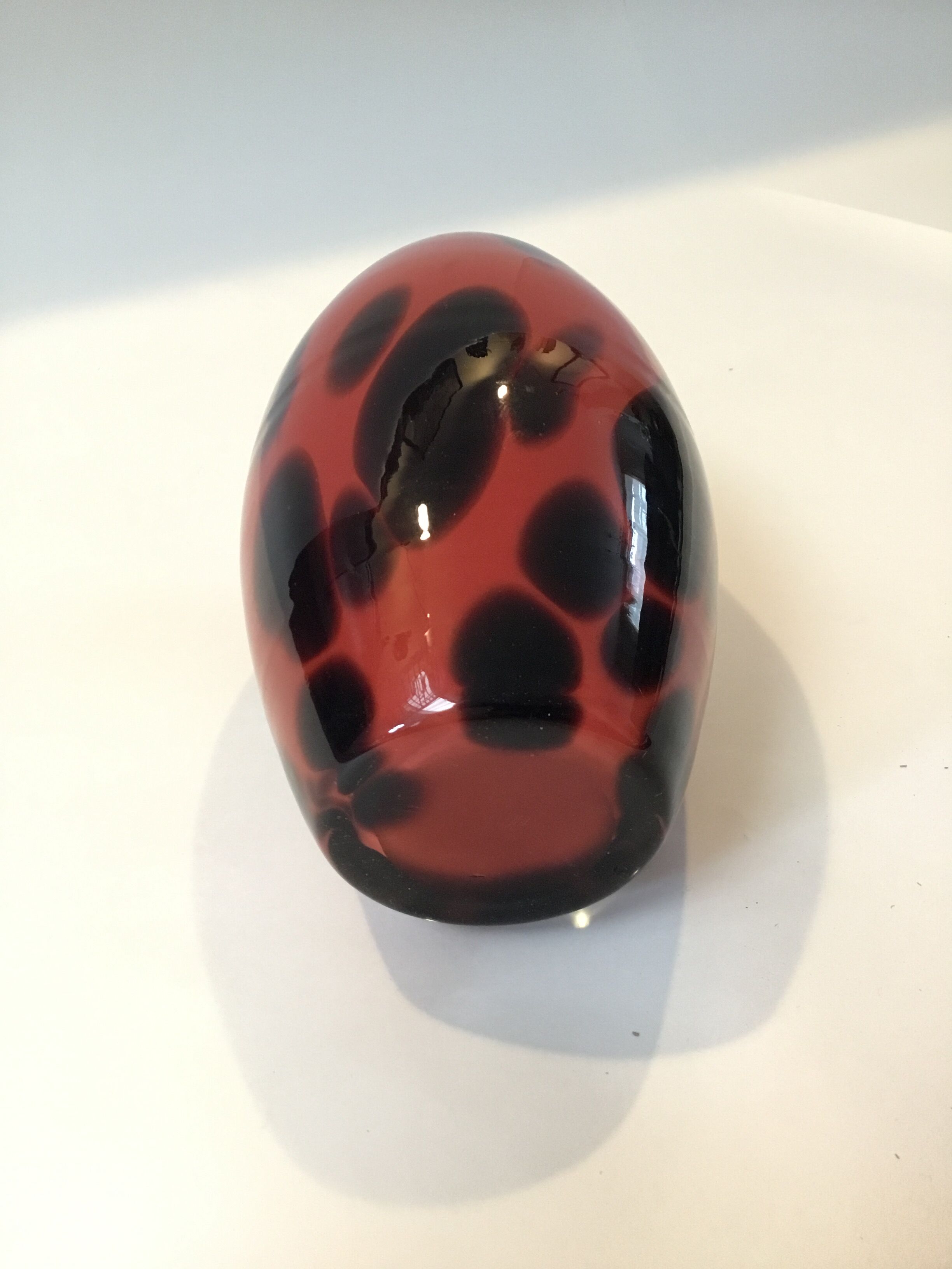 Vase cristal de Paris rouge