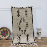 Handcrafted Moroccan Berber Rug 133 X 70 CM