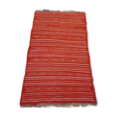Tapis orange et blanc, 185x110cm
